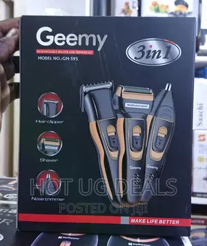 3in1 Professional Hair Trimmer Rechargeable Hair Clipper