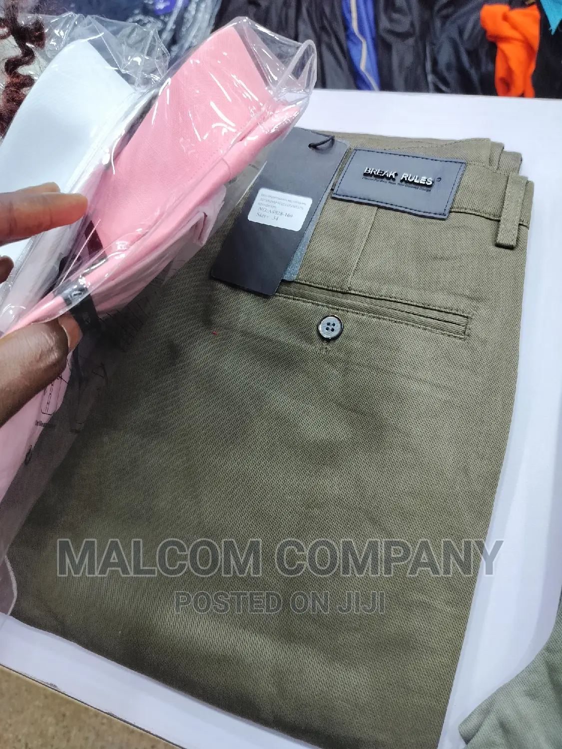 Soft Kaki Men Trousers Size 32-45