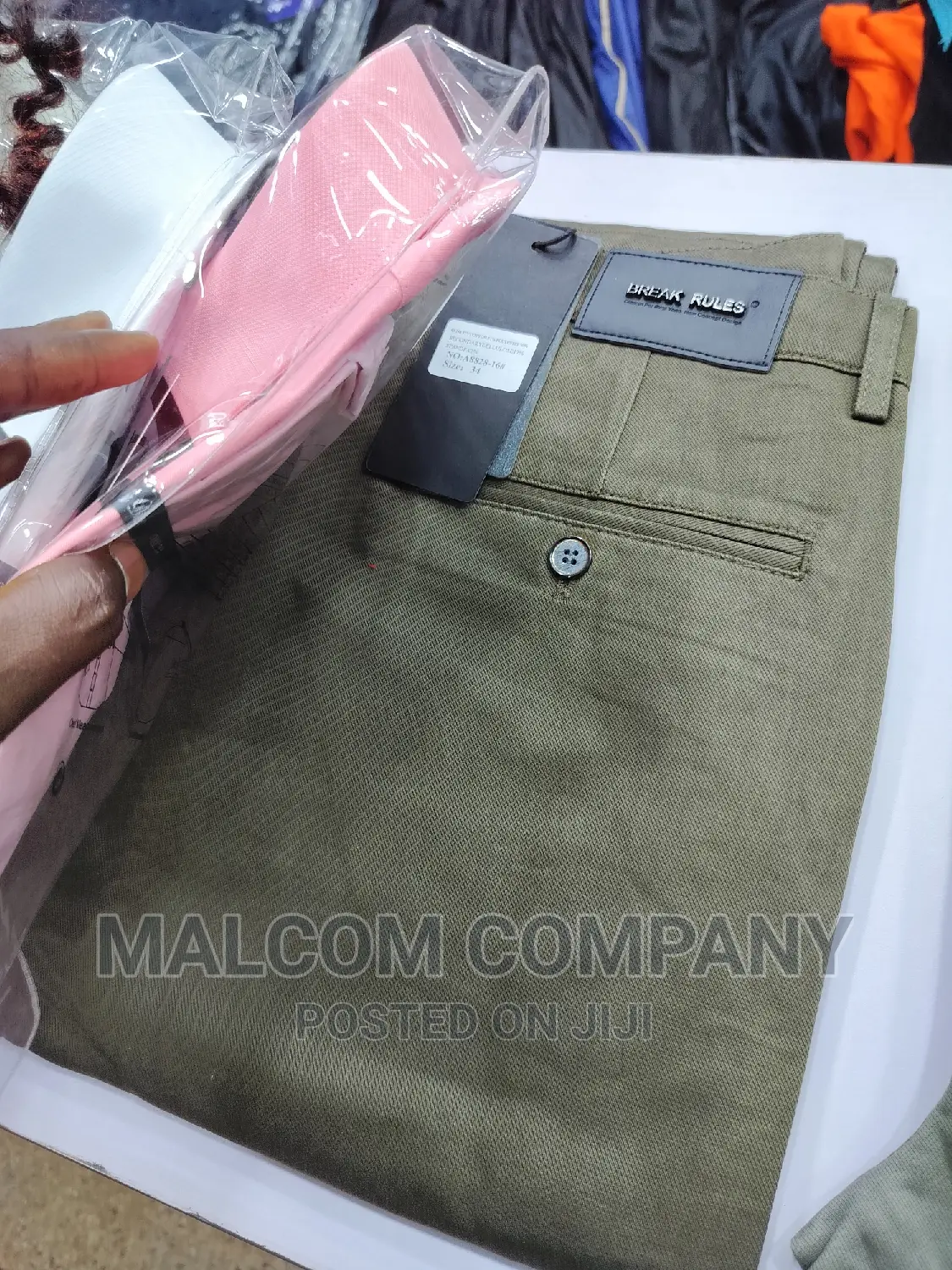 Soft Kaki Men Trousers Size 32-45