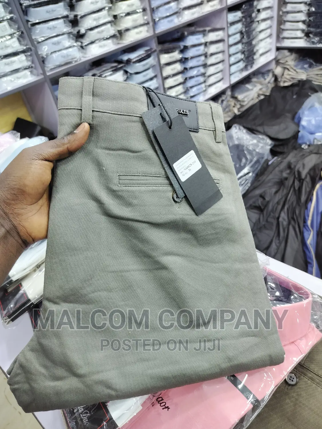 Soft Kaki Men Trousers Size 32-45
