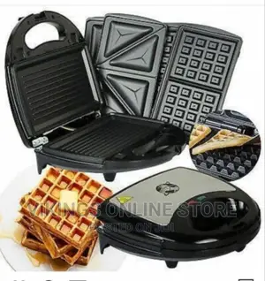 Photo - 3 in 1 Sandwich Toaster Waffle Maker