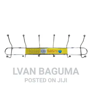 Multi-Purpose Double Hooks Wall Hanger Line - 12 Hooks