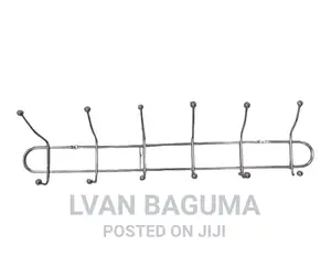 Multi-Purpose Double Hooks Wall Hanger Line - 12 Hooks