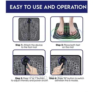 Foot Massager, Blood Circulation Reflexology, Black