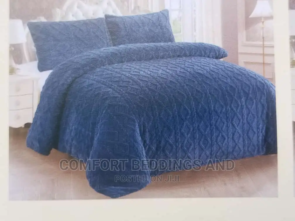 Velvet Bedcover Blue 5*6