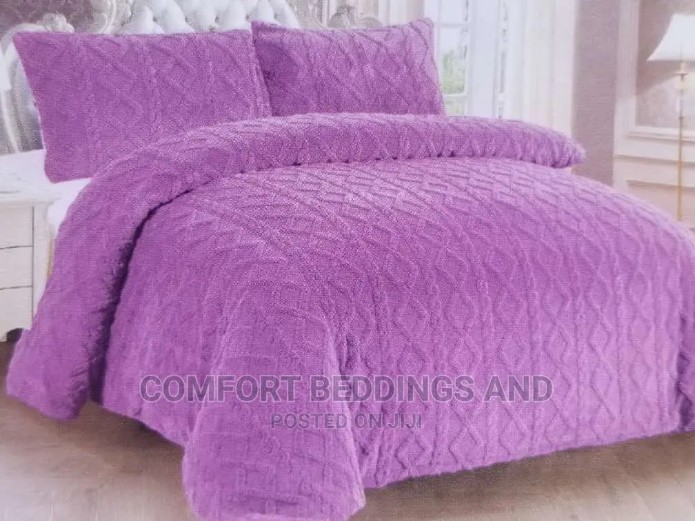 Velvet Bedcover, Duvet 6*6 Purple