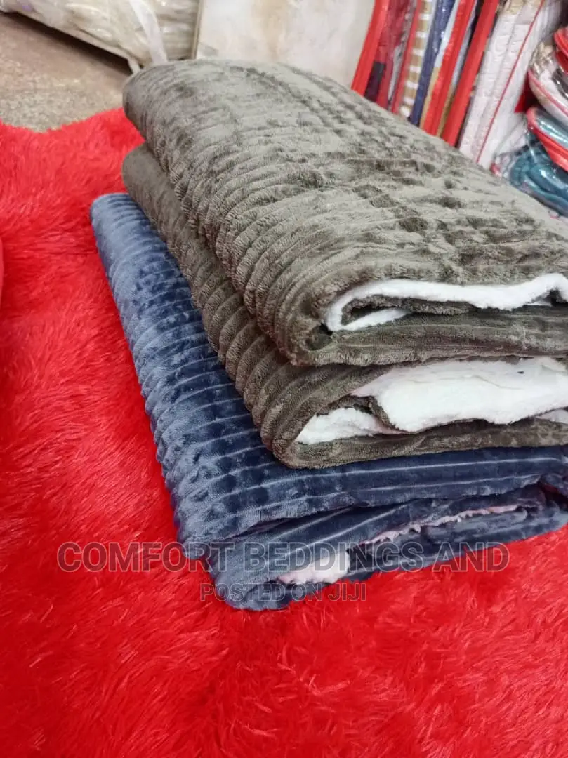 Fleece Blanket, Bedcover Blue