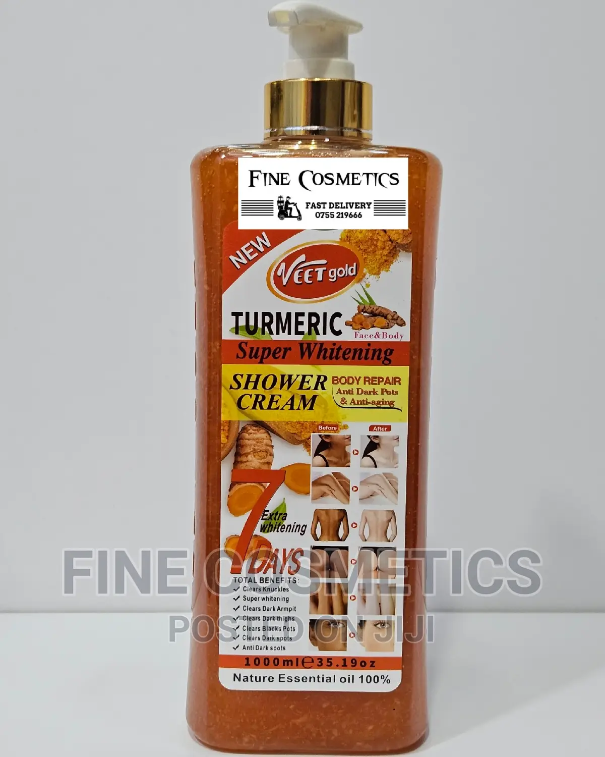Veetgold Turmeric Super Whitening Shower Gel 7days Body Wash