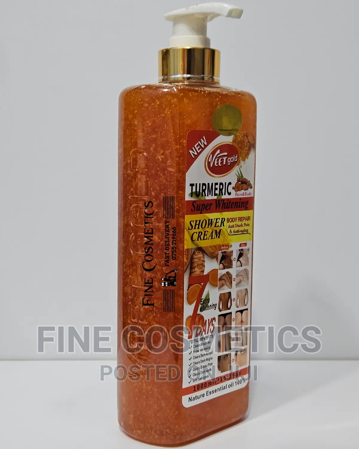 Veetgold Turmeric Super Whitening Shower Gel 7days Body Wash