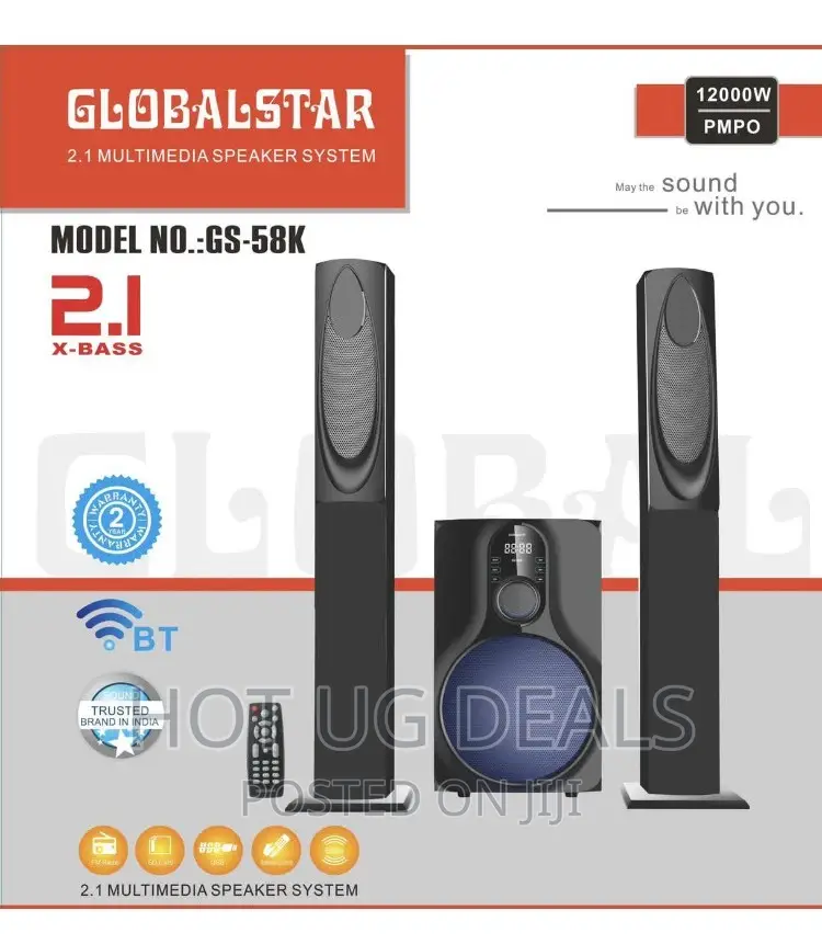 Globalstar Superbass Multimedia Subwoofer Great New Design