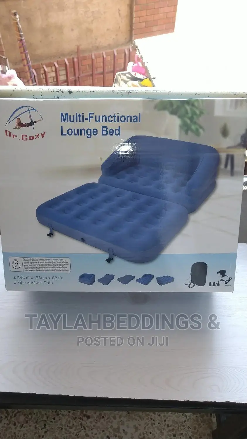Inflatable Air Mattress With Pump, Portable SUV Travel Bed