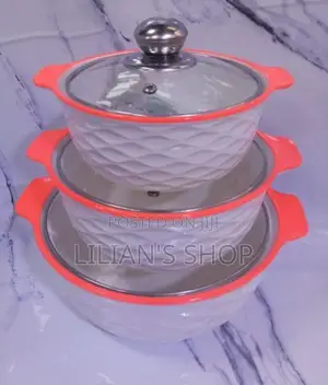 Generic 3pcs Ceramic Serving Dishes /Soup Pots