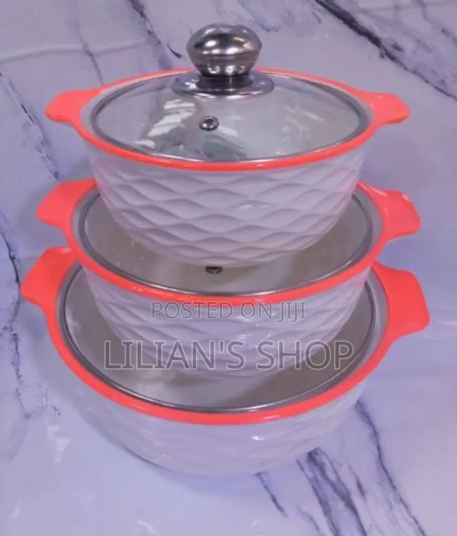 Generic 3pcs Ceramic Serving Dishes /Soup Pots