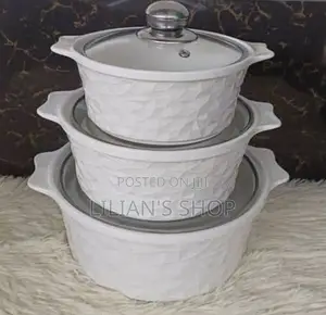 Generic 3pcs Ceramic Serving Dishes /Soup Pots
