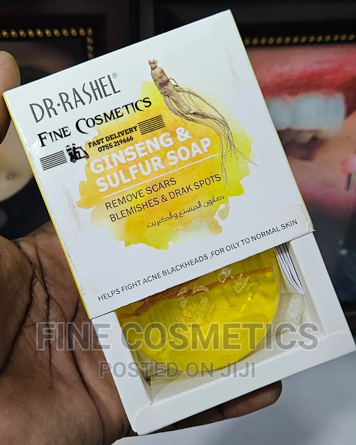 Dr Rashel Ginseng Sulfur Soap for Blackspots Blemishes.