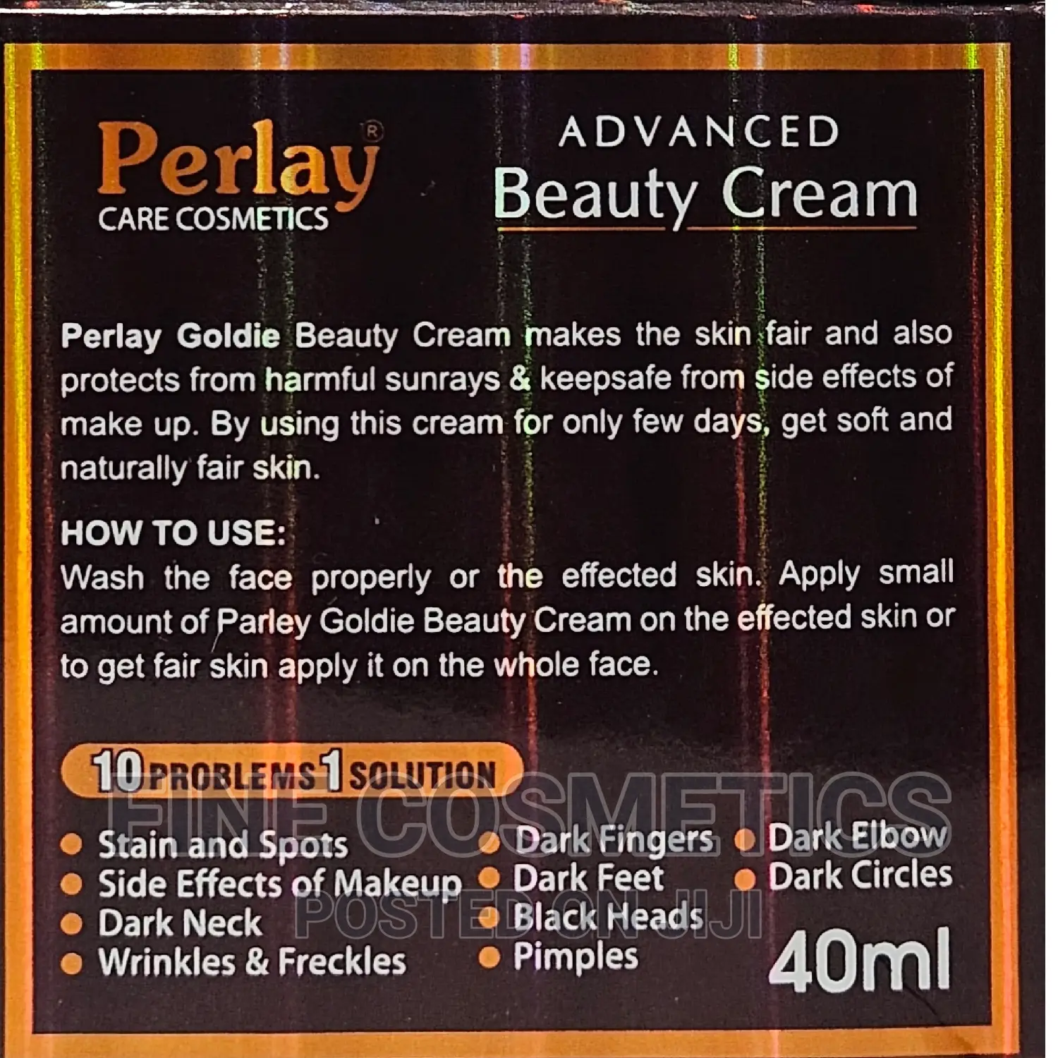 Original Perlay Goldie Advanced Beauty Cream for Dark Spots