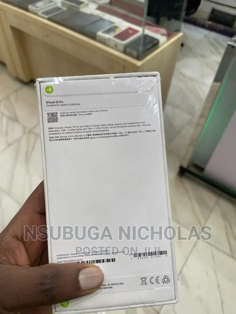 New Apple iPhone 15 Pro 512 GB Black