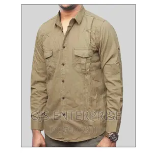 Quality Men's Khaki Shirts (Durable Cotton)