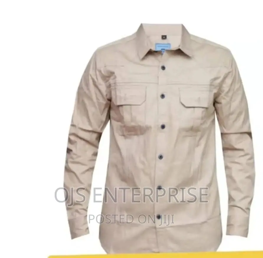 Quality Men's Khaki Shirts (Durable Cotton)