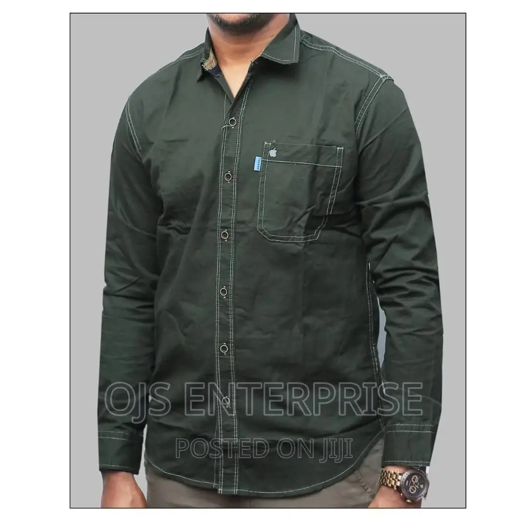 Quality Men's Khaki Shirts (Durable Cotton)
