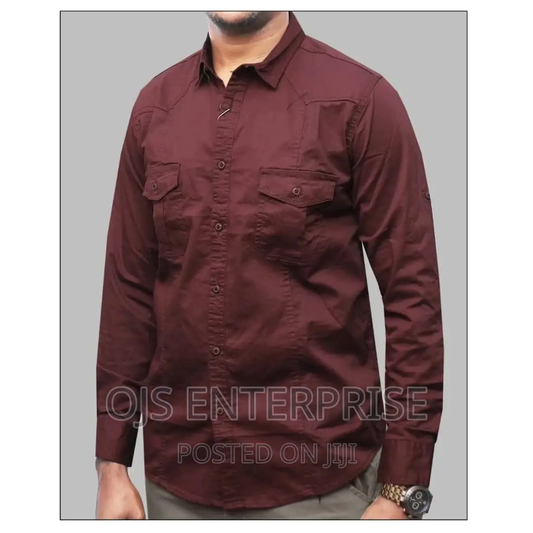Quality Men's Khaki Shirts (Durable Cotton)
