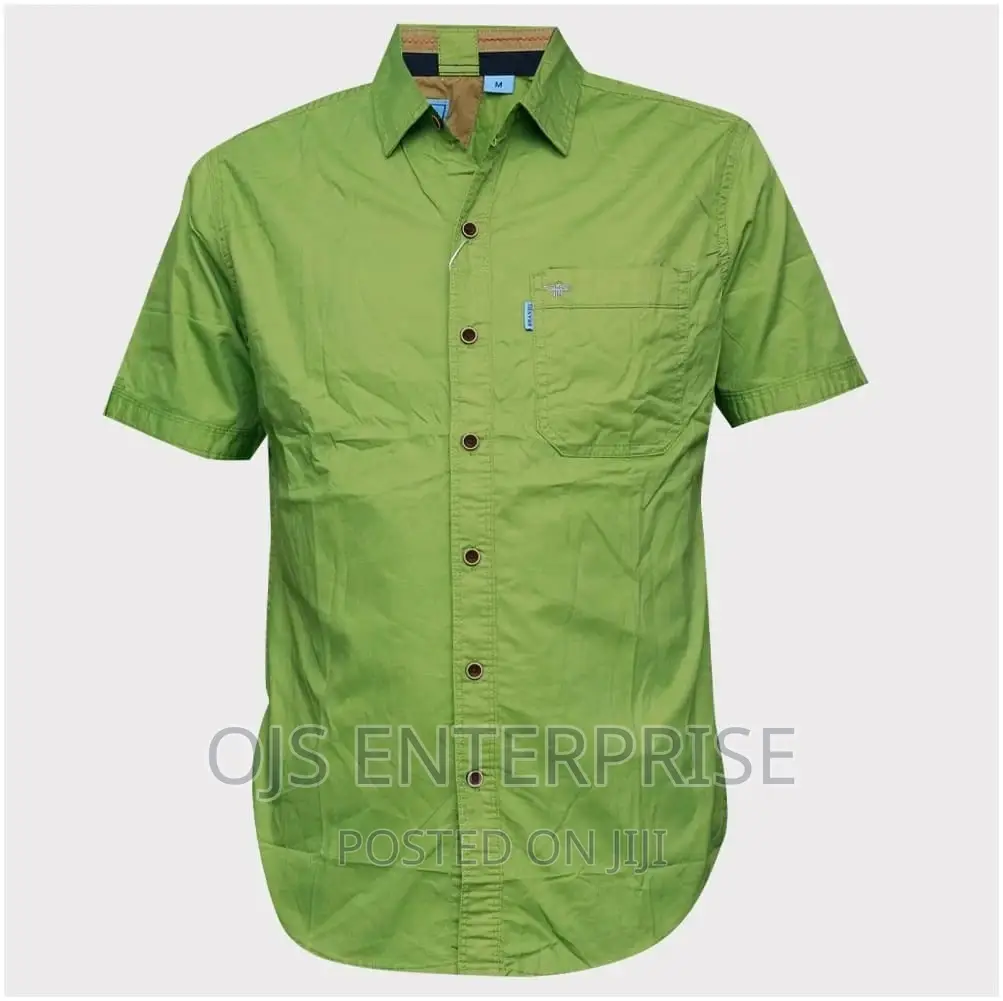 Short Sleeve Khaki Shirts Mens