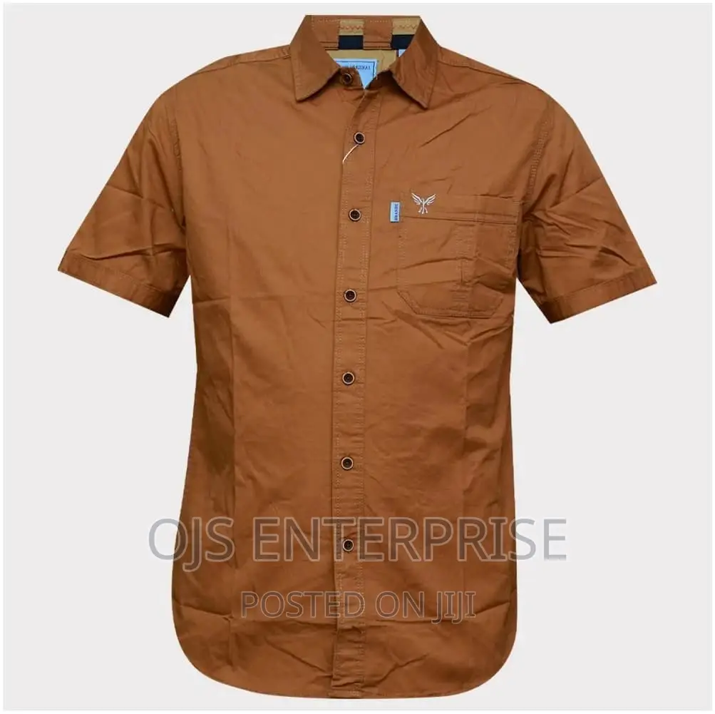 Short Sleeve Khaki Shirts Mens
