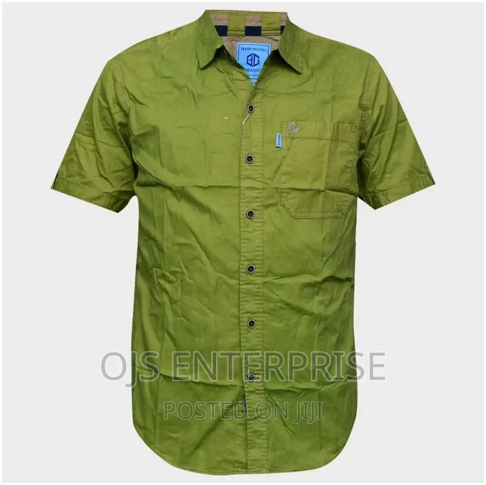 Short Sleeve Khaki Shirts Mens