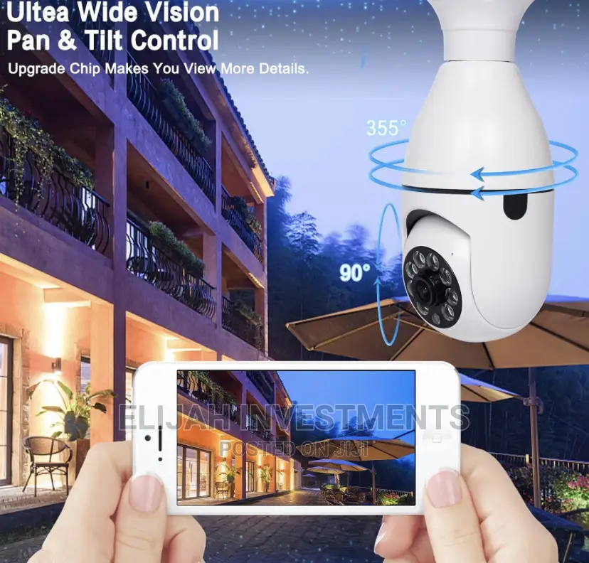 Wi-Fi Spy Camera 1080p IP Bulb Camera