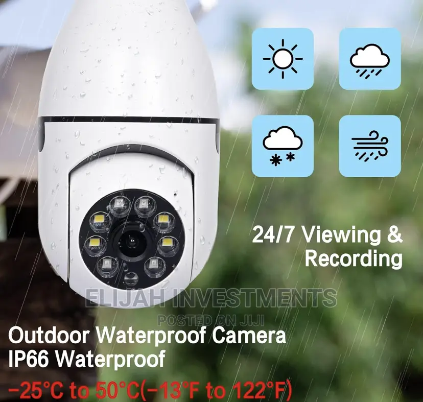 Wi-Fi Spy Camera 1080p IP Bulb Camera
