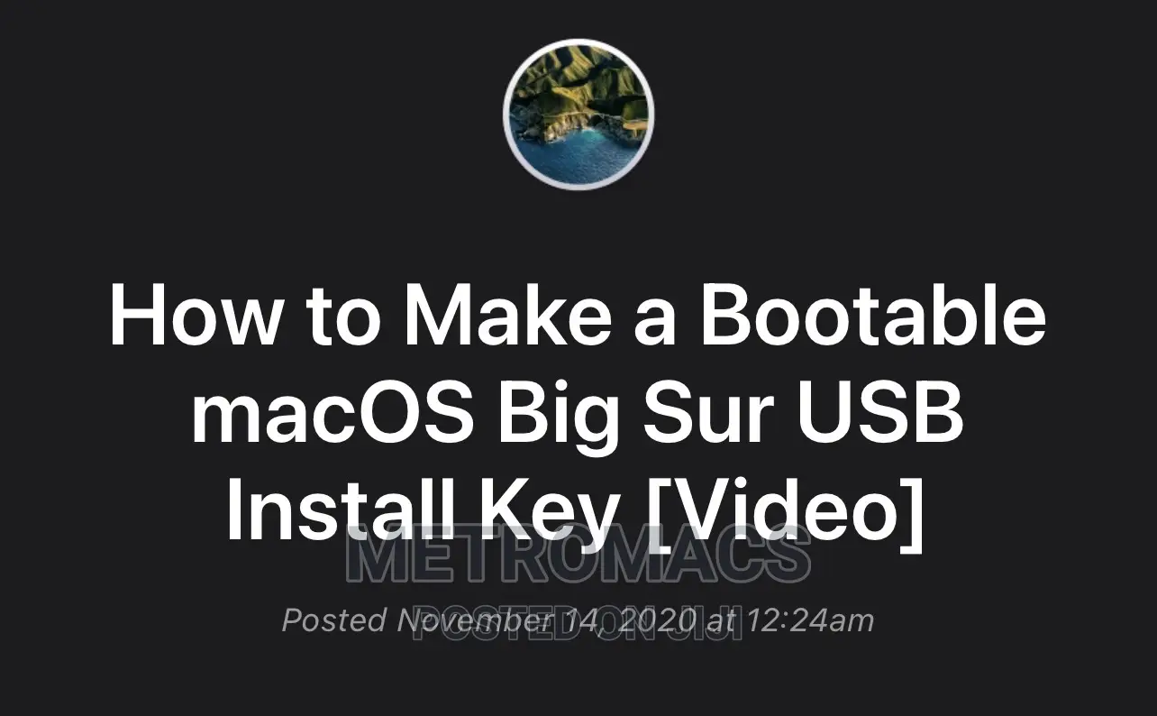 Macos Custom Installations,Ugrades USB Key Creations