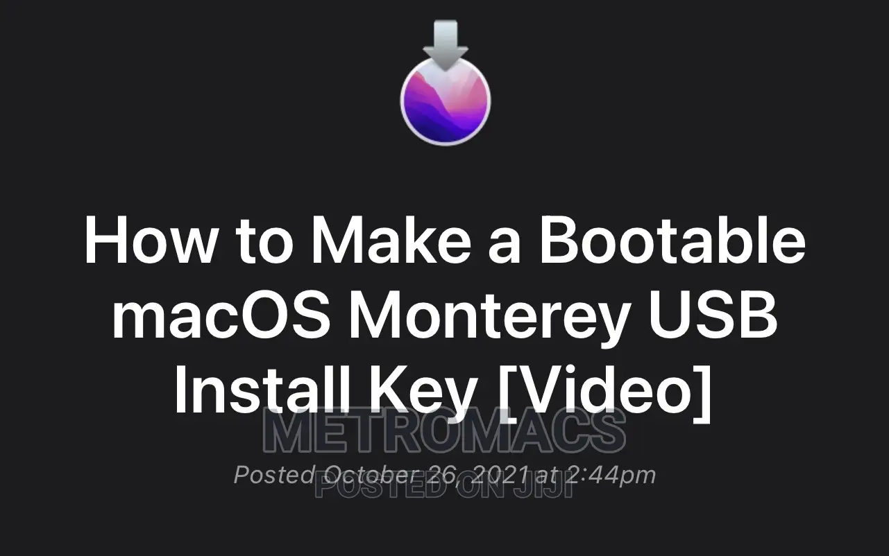 Macos Custom Installations,Ugrades USB Key Creations