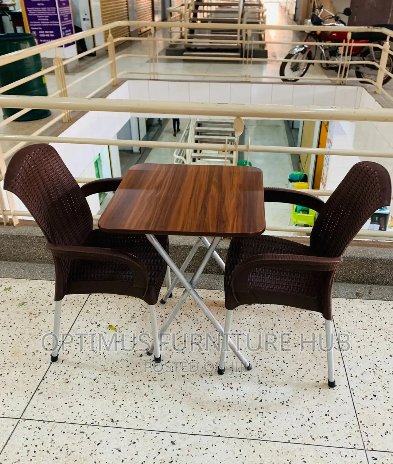 Table and Two Chairs