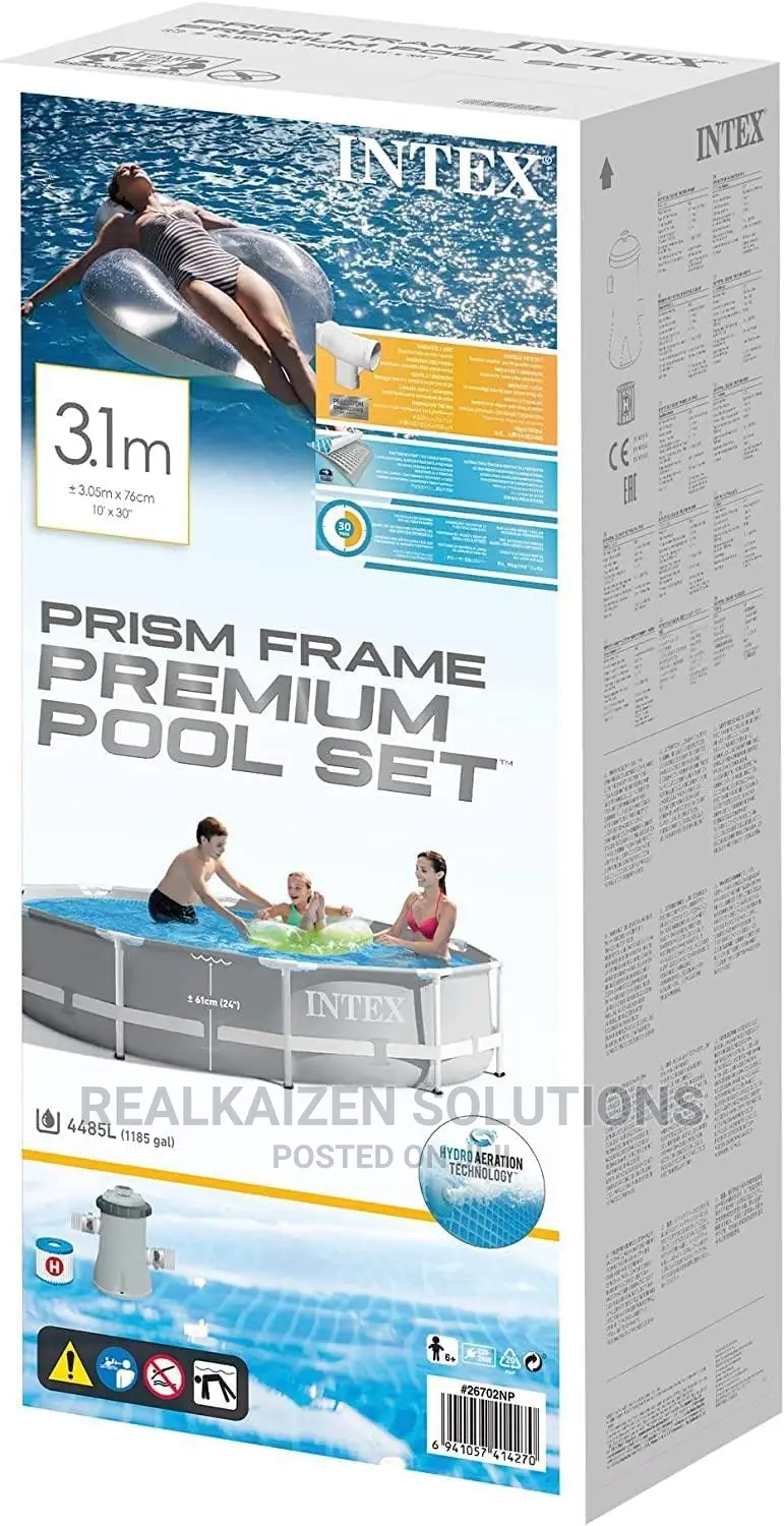 INTEX Prism Frame Premium Above Ground | Filter Pool 3.1m