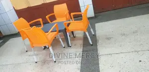 Aset of Steel Leg Chair and Table