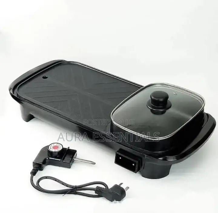 2 in 1 Electric BBQ Grill and Hot Plate