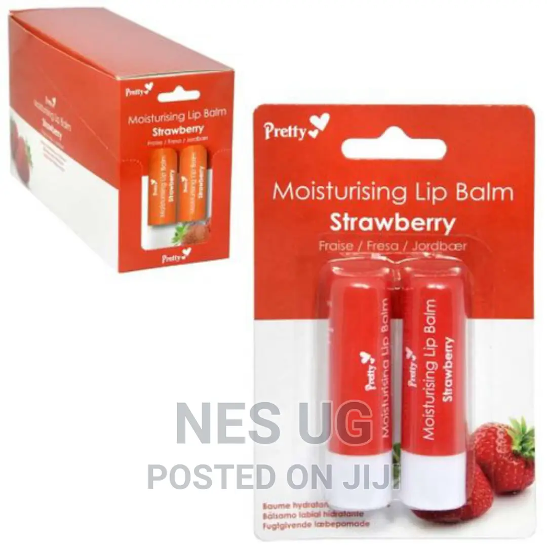 Pretty Moisturising Lip Balm Strawberry (Pack of 2)