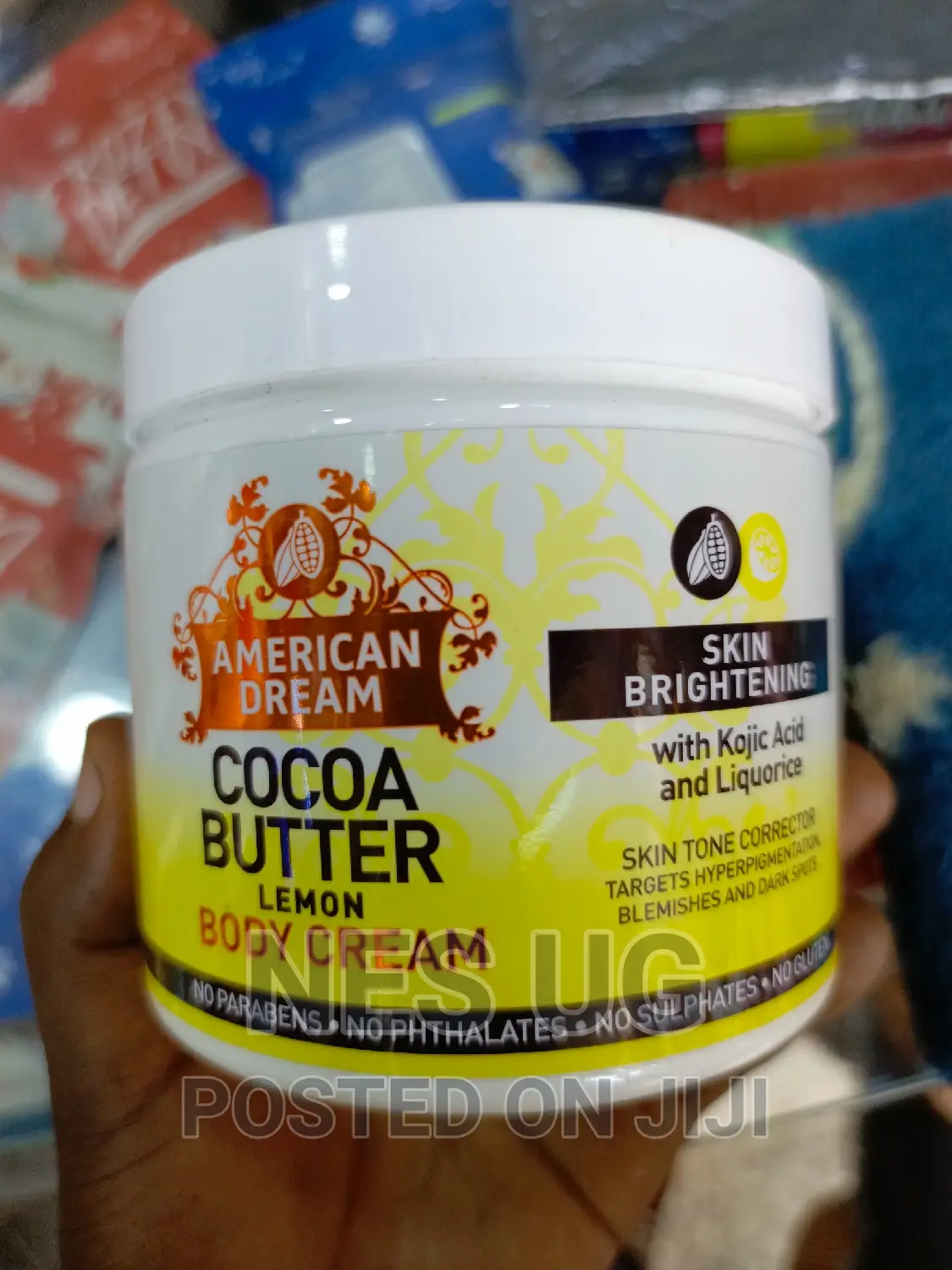 Skin Brightening Cocoa Butter Lemon Cream With Lemon Oil