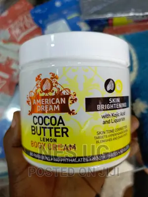 Photo - Skin Brightening Cocoa Butter Lemon Cream With Lemon Oil