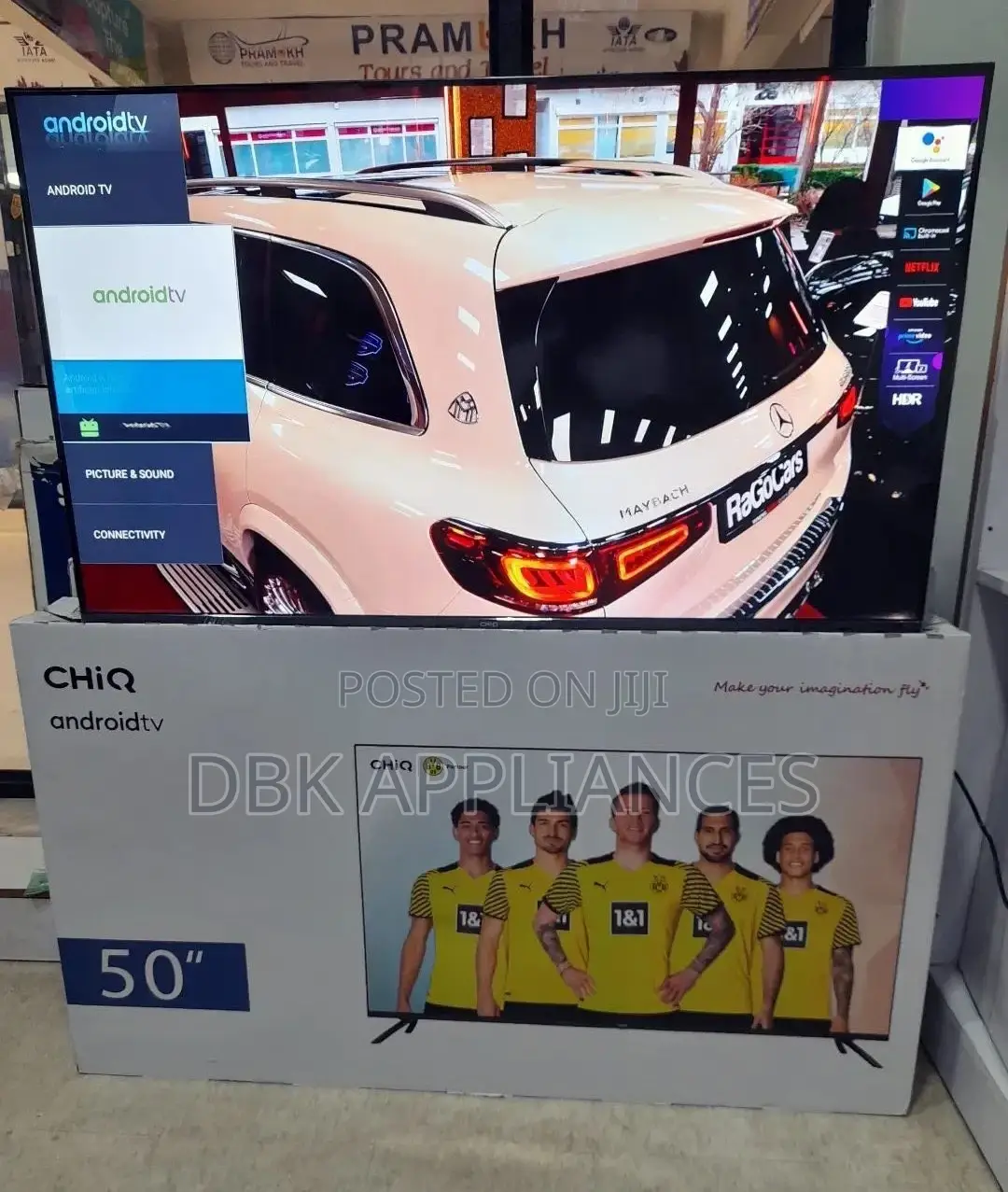 Chiq 50inch Uhd Smart Android TVS 2yrs Warranty