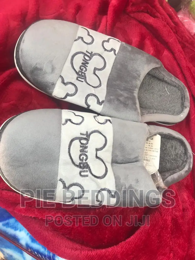Black and Grey Indoor Sandals