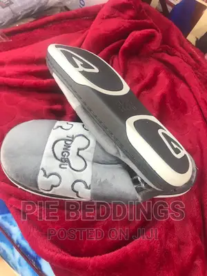 Black and Grey Indoor Sandals