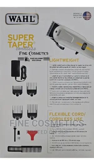 Original WAHL Cordless Super Taper Salon Rechargable Clipper