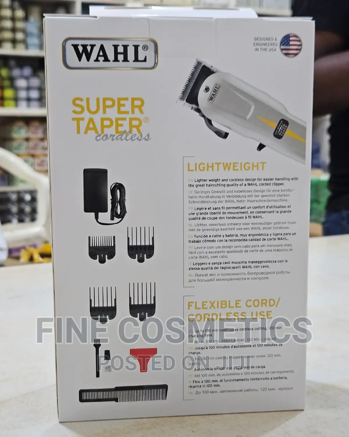 Original WAHL Cordless Super Taper Salon Rechargable Clipper