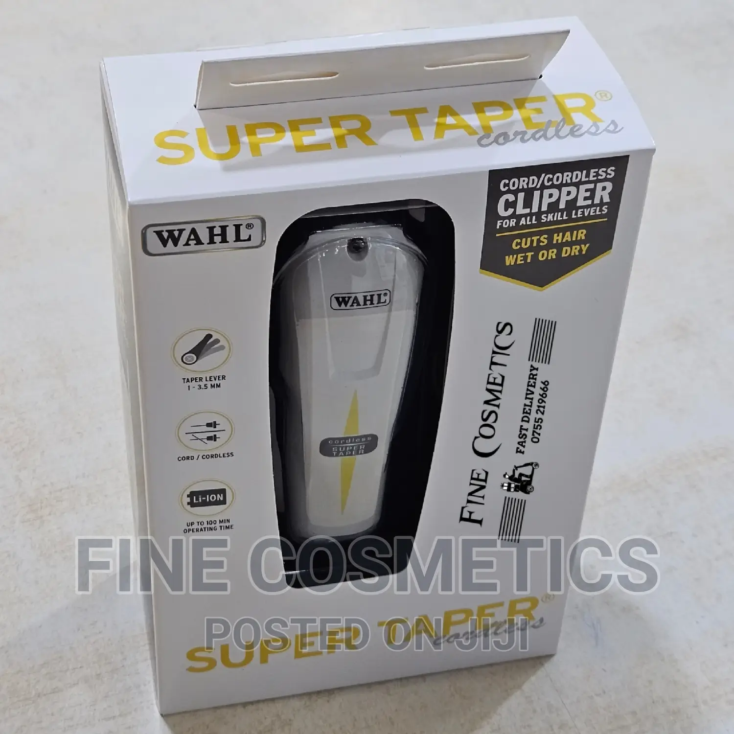 Original WAHL Cordless Super Taper Salon Rechargable Clipper