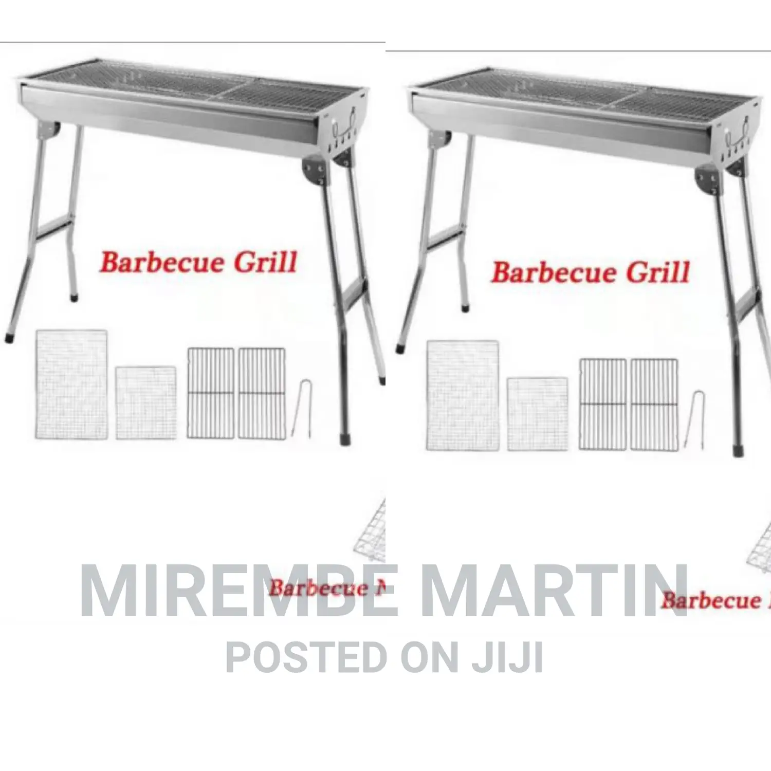 Sliver Folding BBQ Grill