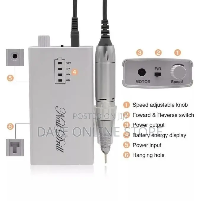 Rechargeable Portable Nail Drill