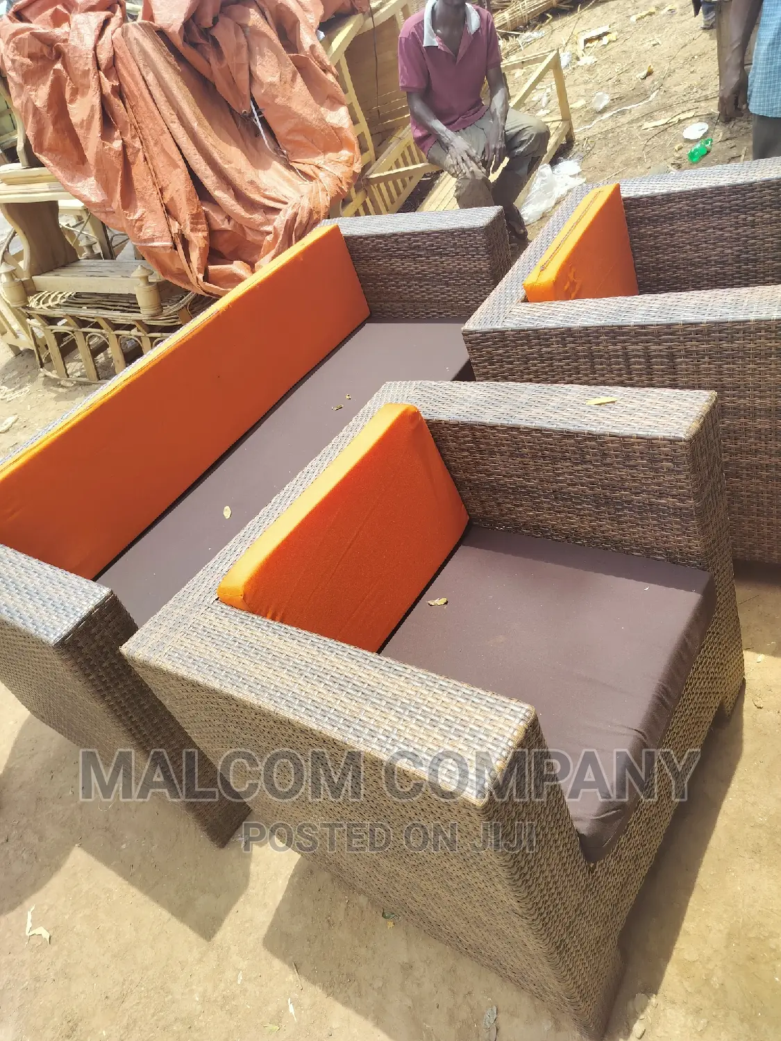 A Set of Balcony Plastic Chairs. 3pcs
