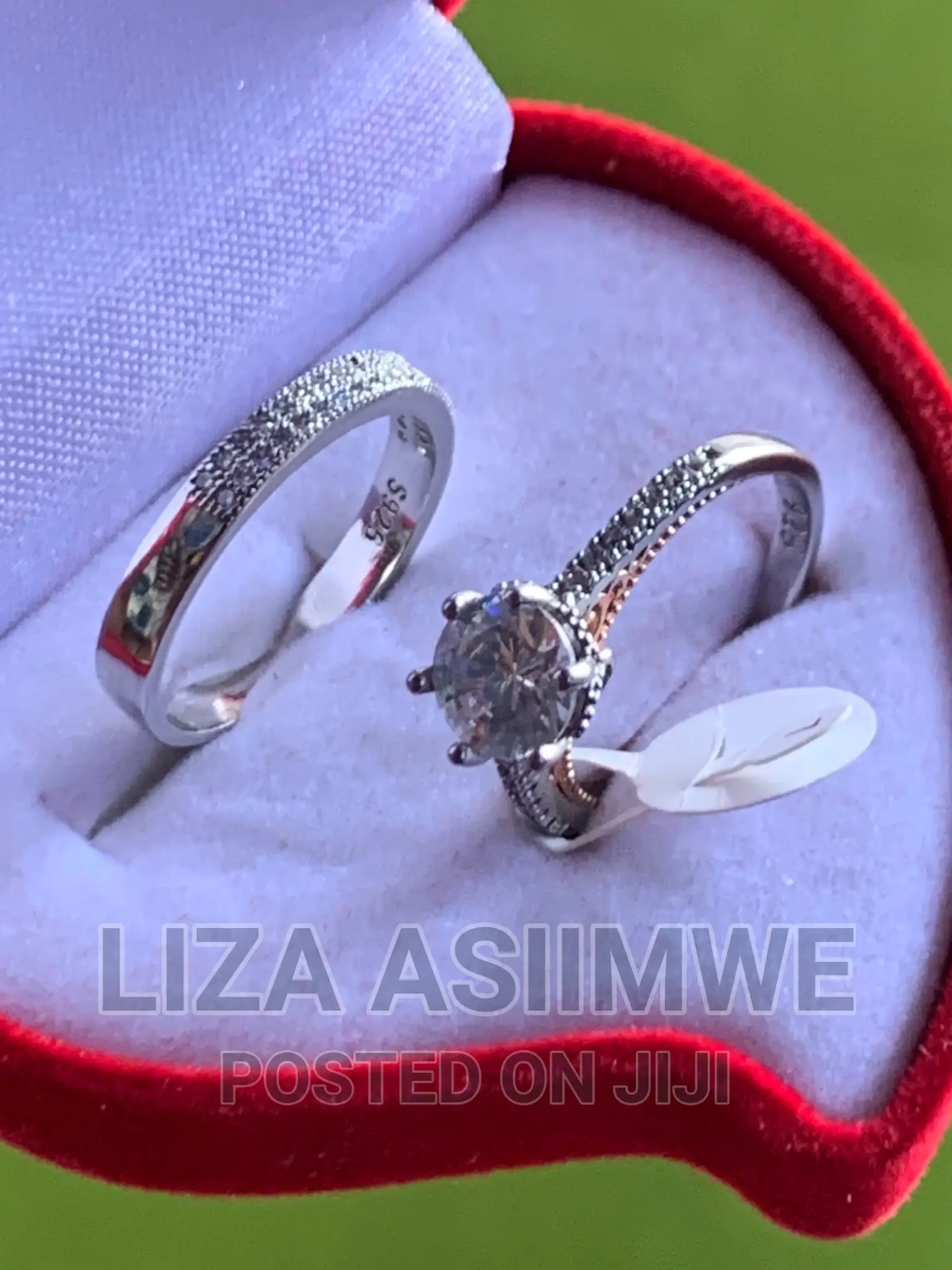 Engagement Ring and Wedding Ring Available in Size 17 (7)