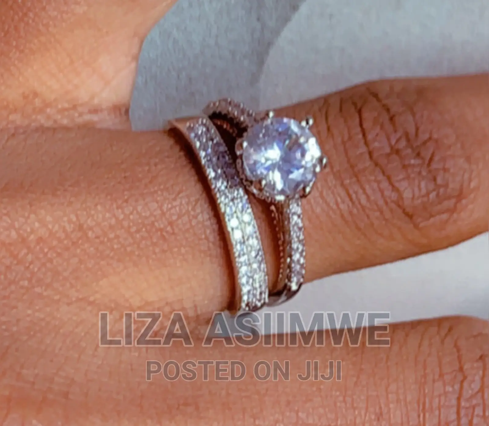 Engagement Ring and Wedding Ring Available in Size 17 (7)